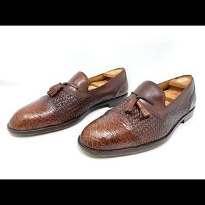 Mezlan Platinum Crocodile loafers